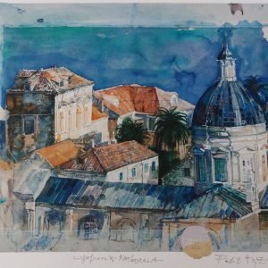 Dubrovnik katedrala, giclee, Fadil Vejzović, 55x70 cm