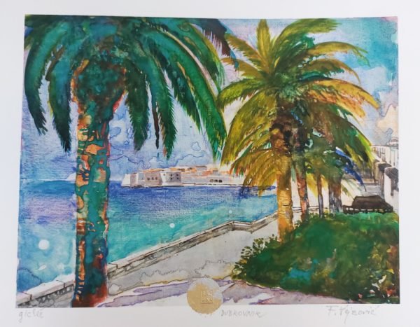 Dubrovnik, giclee, Fadil Vejzović, 55x70 cm