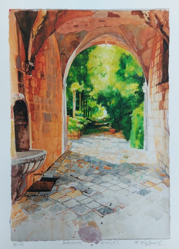 Dubrovnik Šetnica I., giclee, Fadil Vejzović, 50x70 cm