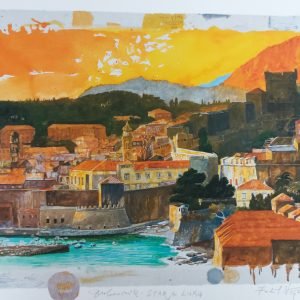 Dubrovnik stara luka, giclee, Fadil Vejzović