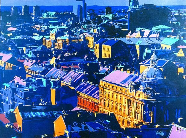 Zagreb, noću giclee, Nenad Vorih, 37x50 cm