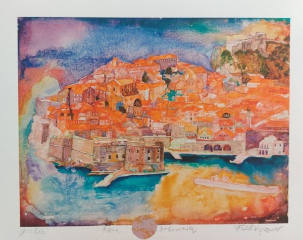 Aqua Dubrovnik, giclee, Fadil Vejzović