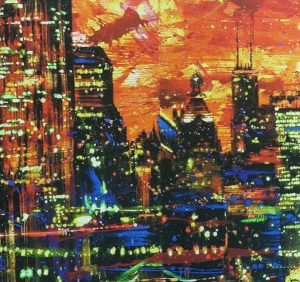 Megalopolis, giclee, Nenad Vorih, 14,5x39,5 cm