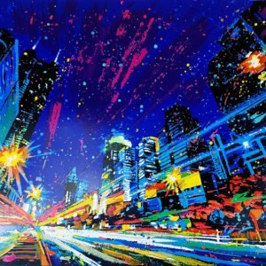 Megalopolis, giclee, Nenad Vorih