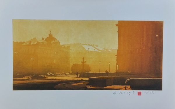 Zagreb - HNK - Zdenac života, giclee, Antun Mateš, 35 x 50 cm