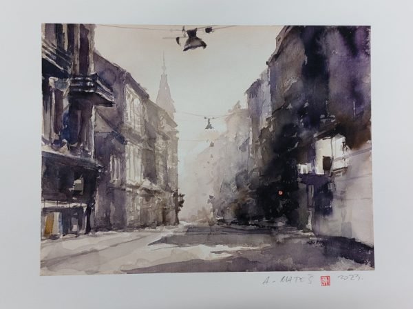 Zagreb, Ilica, giclee, Antun Mateš, 35 x 50 cm