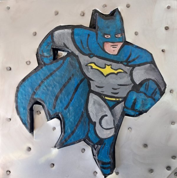 Batman, kombinirana tehnika, Nikolina Ivezić, 25x25 cm